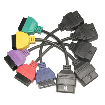 para el FIAT ECU exploración adaptador OBD Cable de diagnóstico de cinco colores